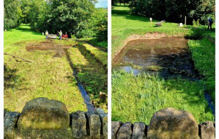 The result of two work parties to clear the historic dry dockl