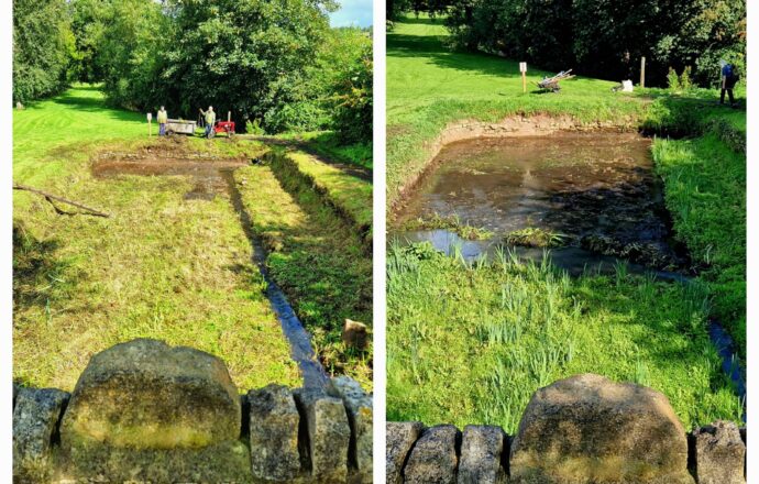 The result of two work parties to clear the historic dry dockl