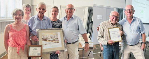 Lifetime Memberships - Terry Fisher & Family & Brian Gould - both with Derrick Hunt (SCCS Chairman)