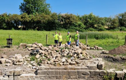A photo of some of our volunteers during a work party in July 2023.