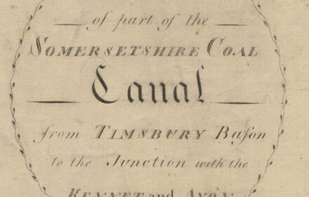 Plan of part of the Somersetshire Coal Canal from Timsbury Basin to the junction with the Kennet and Avon Canal.