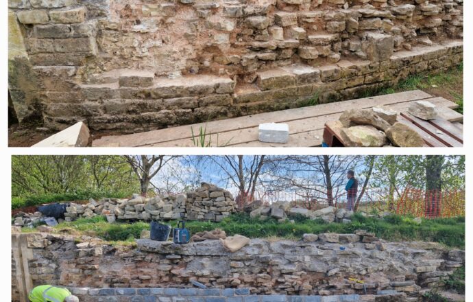 Terminus Bridge walls restoration update