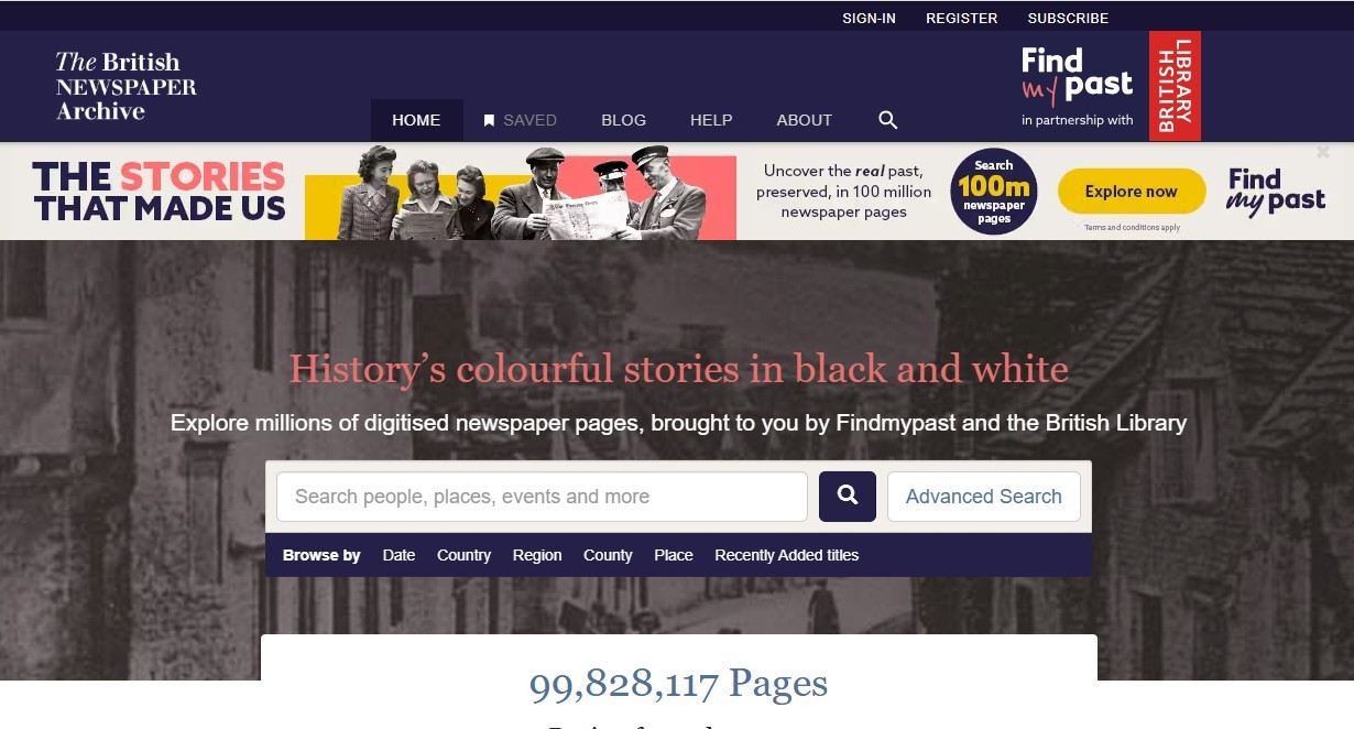 The SCC and The British Newspaper Archive